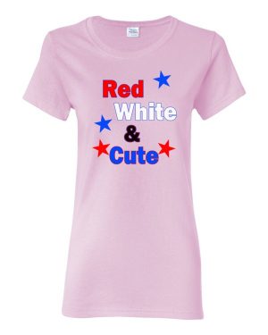 Red White & Cute Women’s T Shirt