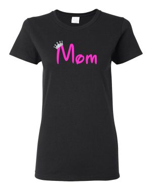 Mom Shirt with Silver Crown #0073