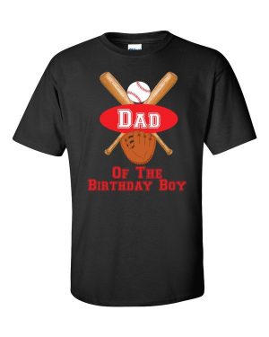 Dad of the Birthday Boy Baseball Shirt #0091