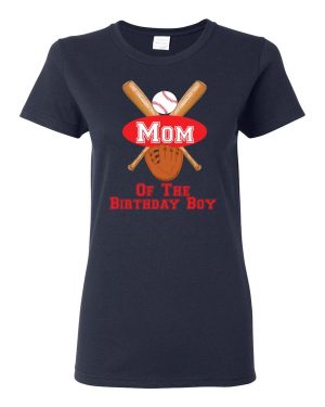 Mom of the Birthday Boy Baseball Shirt # 0092