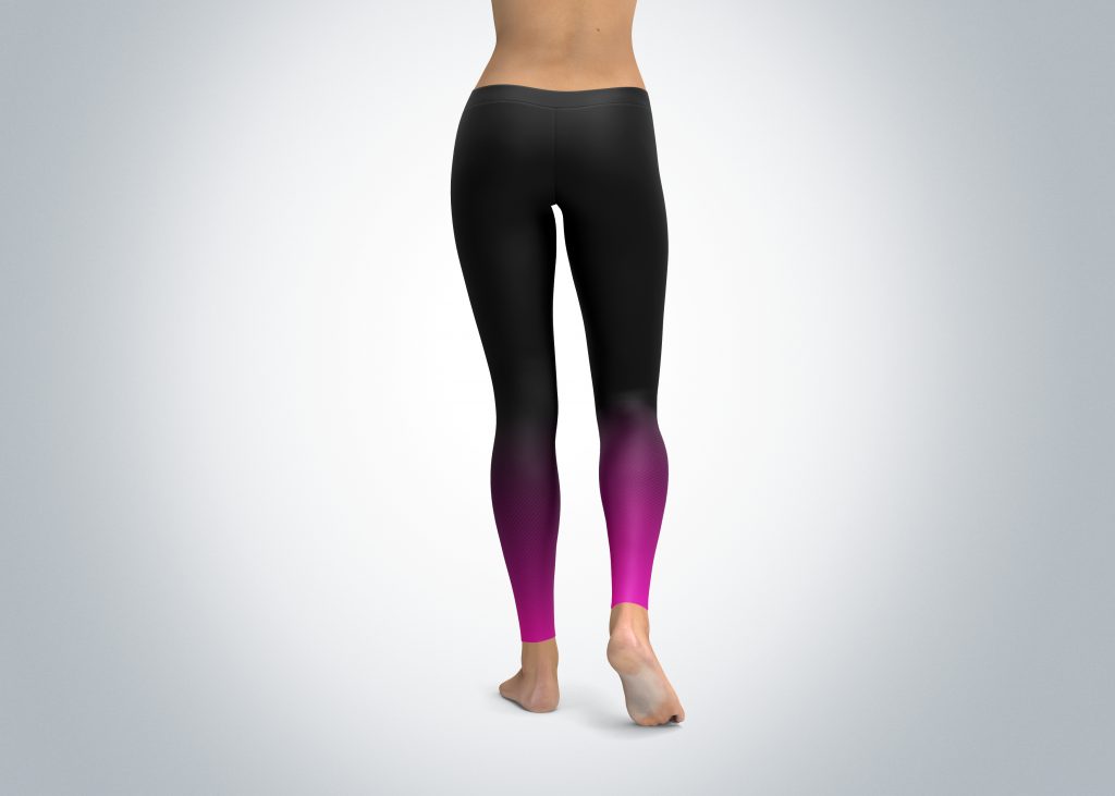 Pink and Black Ombre Leggings – Cosplay Activewear Costumes – Spirit ...