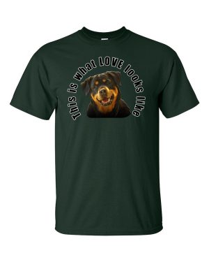 This is what LOVE looks like Rottweiler Shirt