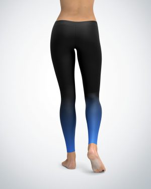 Blue and Black Ombre Leggings