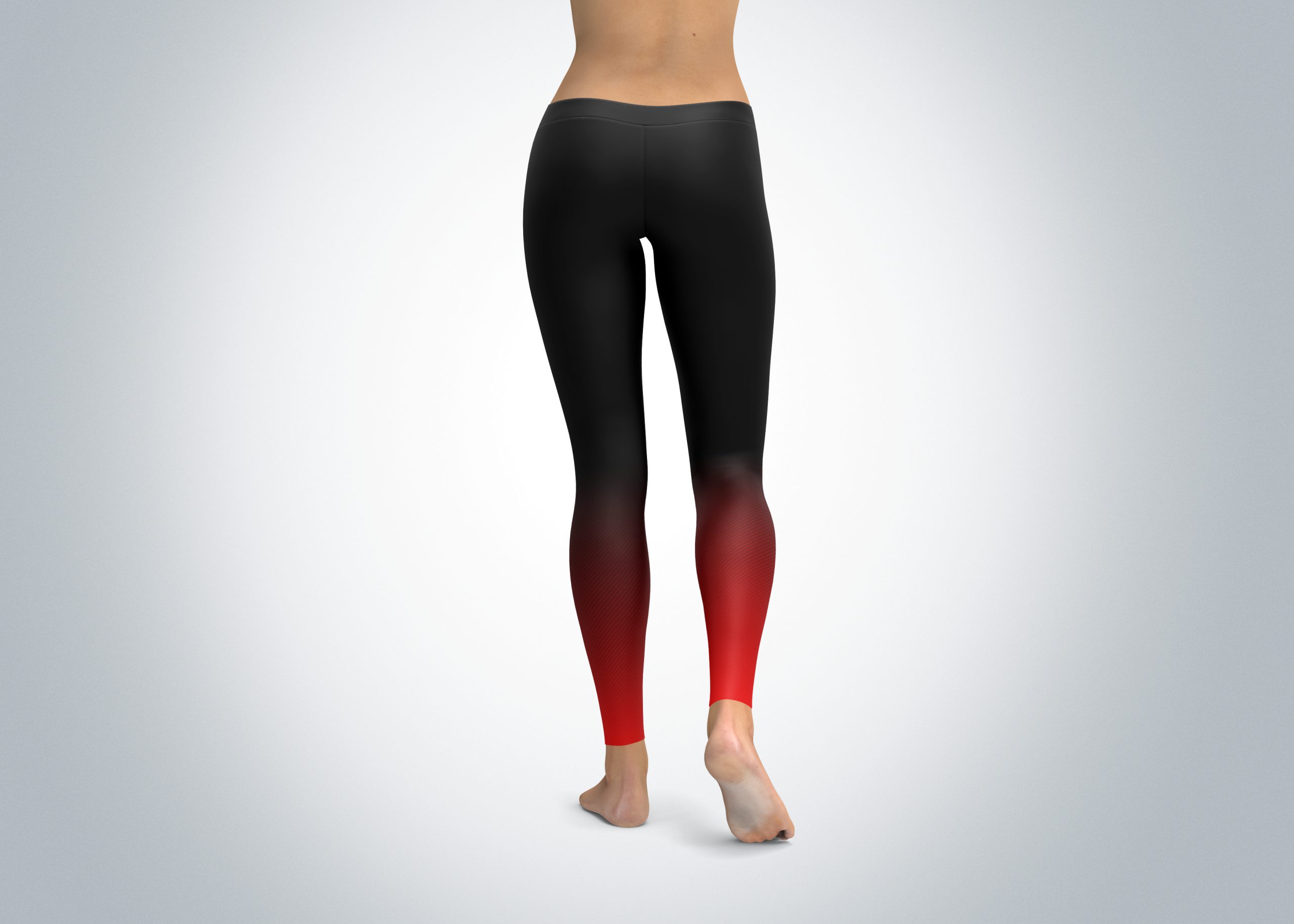Red and Black Ombre Leggings – Cosplay Activewear Costumes – Spirit West  Designs