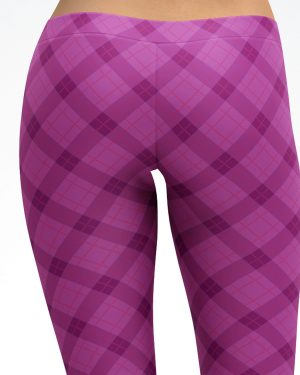 Purple Tartan Leggings