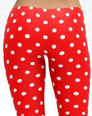 Red Polka dot Leggings