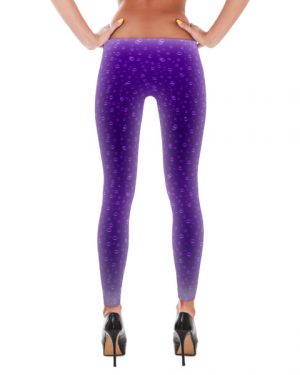 Purple Soda Pop Bubbles Leggings