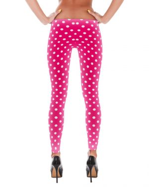 Pink Polka Dot Leggings