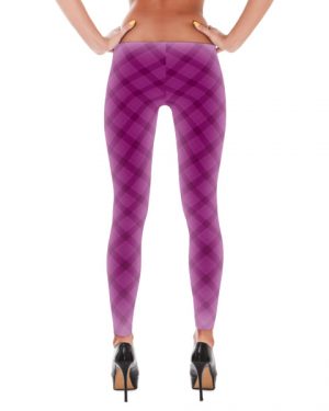 Purple Tartan Leggings