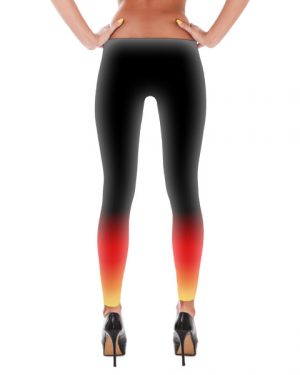 Fiery Sunrise Gradient Leggings