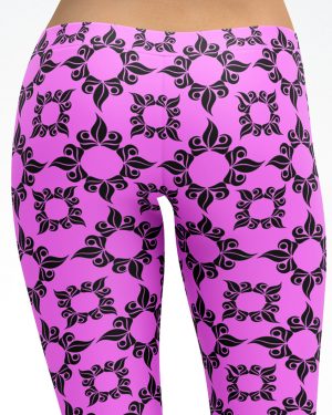 Pink Mandala Pattern Leggings