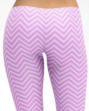 Purple Chevron Leggings