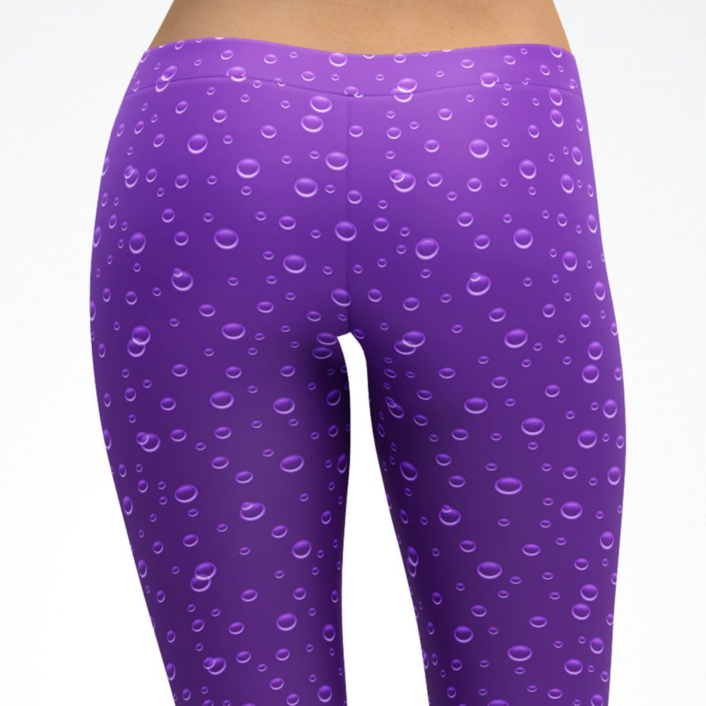 Purple Soda Pop Bubbles Leggings