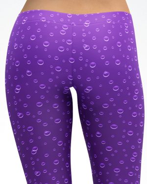 Purple Soda Pop Bubbles Leggings