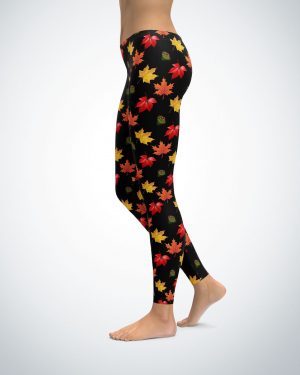 Colorful Autumn Leaves Leggings / Yoga Pants