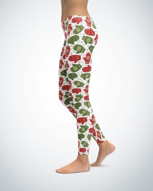 Christmas Mittens Leggings / Yoga Pants