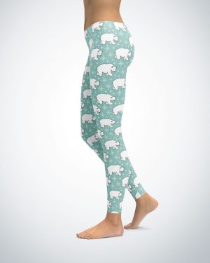 Polar Bear Leggings – Blue