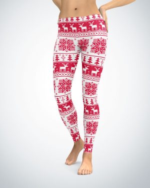 Christmas Reindeer Fun Leggings