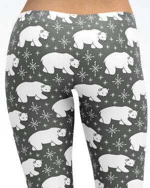 Polar Bear Leggings – Grey