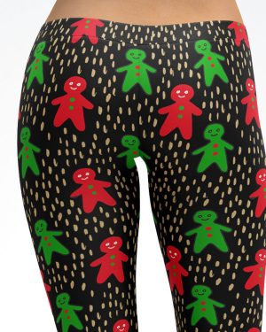 Christmas Gingerbread Man Leggings