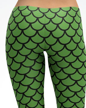 Green Mermaid Leggings / Yoga Pants