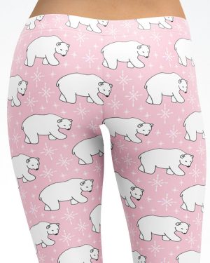 Pink Polar Bear Leggings