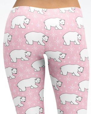 Pink Polar Bear Leggings