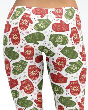 Christmas Mittens Leggings / Yoga Pants