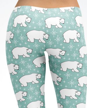 Polar Bear Leggings – Blue