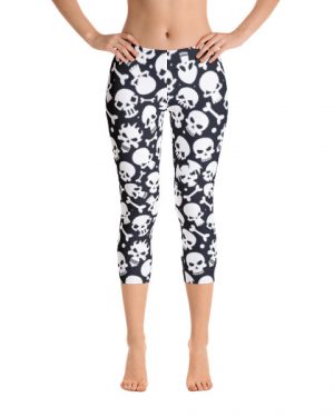 Skull Capri Leggings