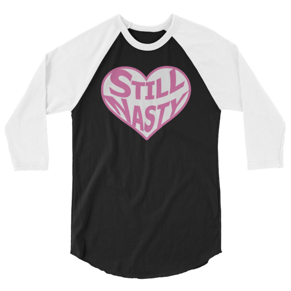 Still Nasty 3/4 Sleeve Raglan Baseball T Shirt, colored sleeves, different colour sleeve, LGBTQ, Rainbow Lips, Rainbow shirts, shirt shirts, & t shirts, t shirt apparel, Anti-Trump, Political tee, political shirt, protest tee, protest t-shirt, protest shirt, cool graphic funny shirt, funny shirts for teenagers, omical funniest t-shirt, funky workout shirt, weightlifting, weightlifter, runner, running, clothing, Outdoor wilderness camping apparel by Spirit West Designs, Why fit in when you can stand out!