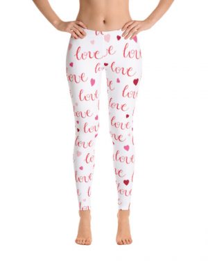 White Love Leggings