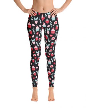 Cupcakes and Strawberries Leggings