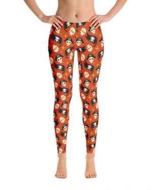Pirate Skulls Biker Leggings