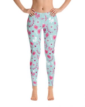 Blue Love Lock Leggings