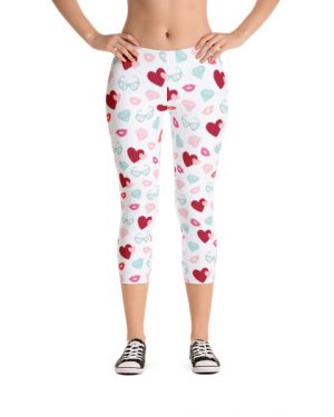 Hearts Capri Leggings