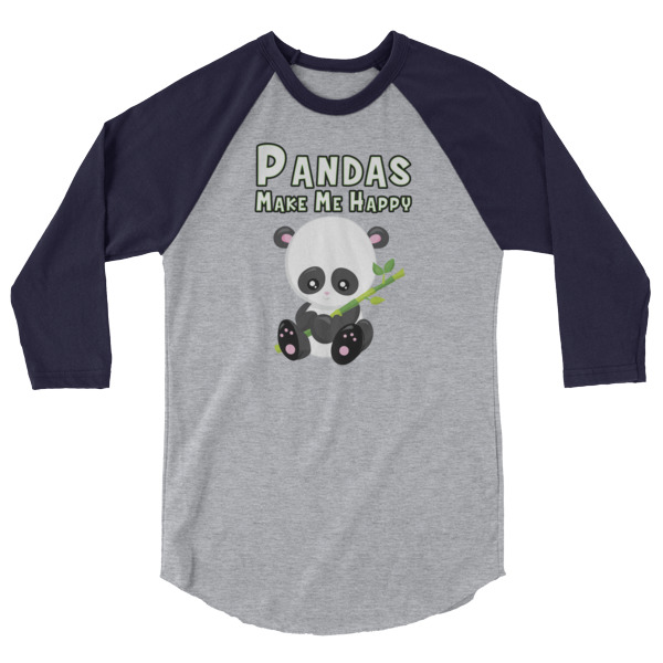 Pandas Make Me Happy 3/4 Sleeve Raglan Baseball Panda Bear T Shirt, panda, teddy bear, lazy, sleeping, hugs, vacation, holiday, mothers day, birthday, christmas, colored sleeves, different colour sleeve, shirt shirts, tshirt, tee, t shirts, t shirt apparel, protest shirt, cool graphic funny shirt, funny shirts for teenagers, Camping Shirt, Glamping T-Shirt, Camping Tee, Camper, RV, Trailer, Funny Camping Shirt, I love Glamping sirt, glamping, glamp, glamper, camp, camping, camper, campfire, roasting marshmallows, marshmallow, hot dog, weiner, weiner roasting stick, tent, lantern, sleeping bag, canteen, outdoor, sleeping under the stars, comical funniest t-shirt, funky workout shirt, weightlifting, weightlifter, runner, running, clothing, Outdoor wilderness camping apparel by Spirit West Designs, Why fit in when you can stand out!