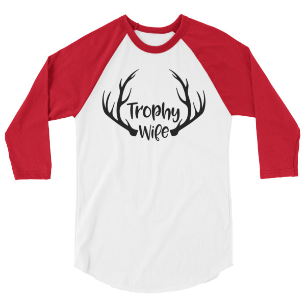 Trophy Mom 3/4 Sleeve Raglan Baseball Hunting T Shirt, hunter, hunting, vacation, holiday, antlers, deer, bbq, barbeque, mothers day, birthday, christmas, buck, doe, rack, Happy Camper, Happy Glamper, colored sleeves, different colour sleeve, shirt shirts, tshirt, tee, t shirts, t shirt apparel, protest shirt, cool graphic funny shirt, funny shirts for teenagers, Camping Shirt, Glamping T-Shirt, Camping Tee, Camper, RV, Trailer, Funny Camping Shirt, I love Glamping sirt, glamping, glamp, glamper, camp, camping, camper, campfire, roasting marshmallows, marshmallow, hot dog, weiner, weiner roasting stick, tent, lantern, sleeping bag, canteen, outdoor, sleeping under the stars, comical funniest t-shirt, funky workout shirt, weightlifting, weightlifter, runner, running, clothing, Outdoor wilderness camping apparel by Spirit West Designs, Why fit in when you can stand out!