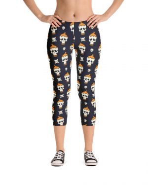Skull Capri Leggings