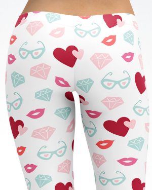 Hearts Capri Leggings