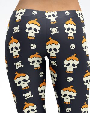 Skull Capri Leggings