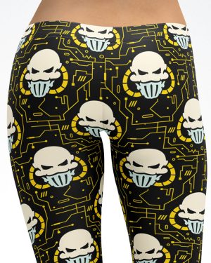 Techno Skulls Capri Leggings