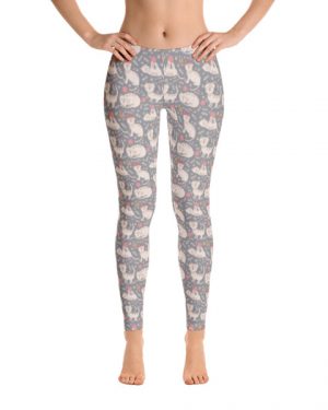 Cute Pink and Purple Cats Leggings