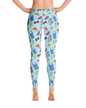 Blue Beach Party Leggings