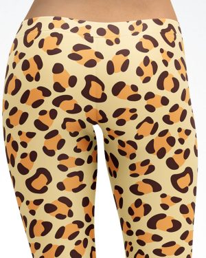 Leopard Light Colored Leggings Yoga Pants