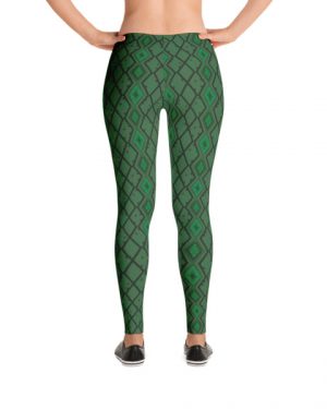 Green Snake Skin Leggings Yoga Pants