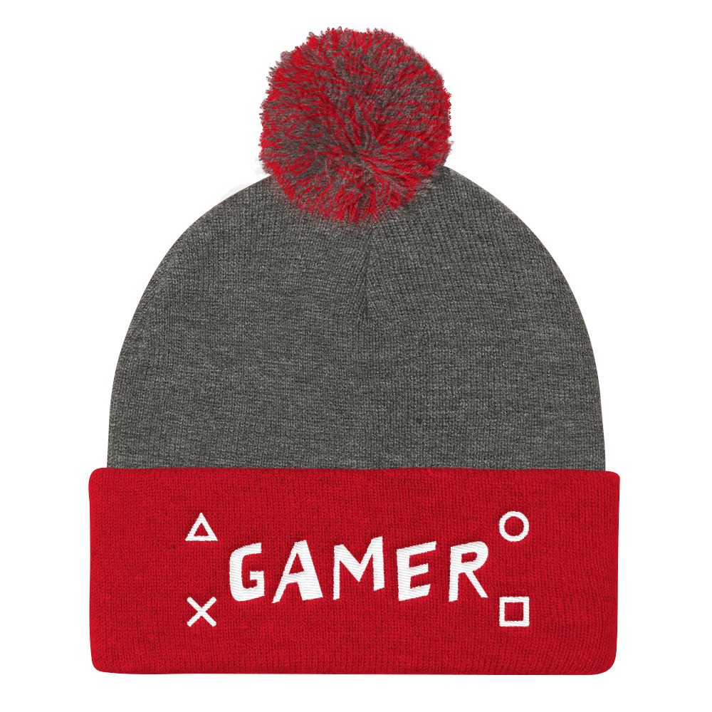 Gamer Pom Pom Knit Cap - Image 3