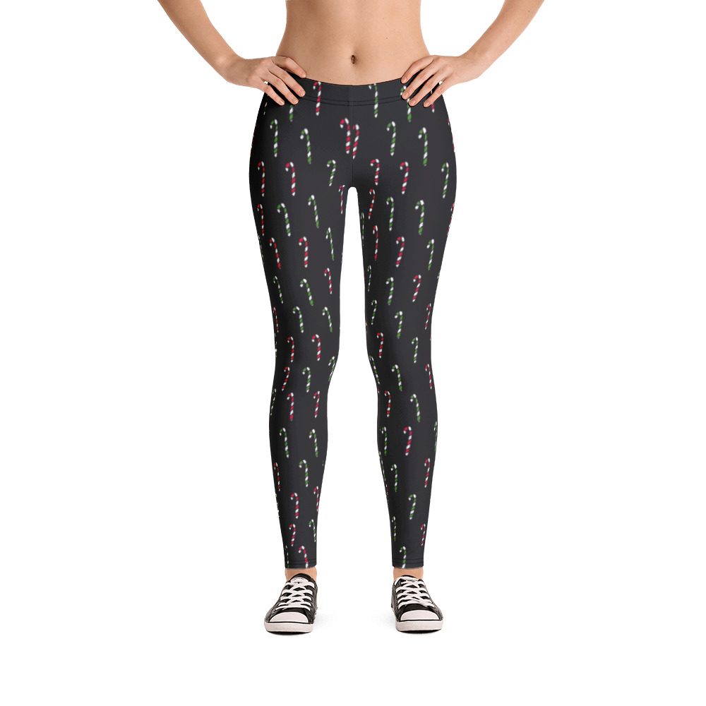 Christmas Candy Cane Leggings