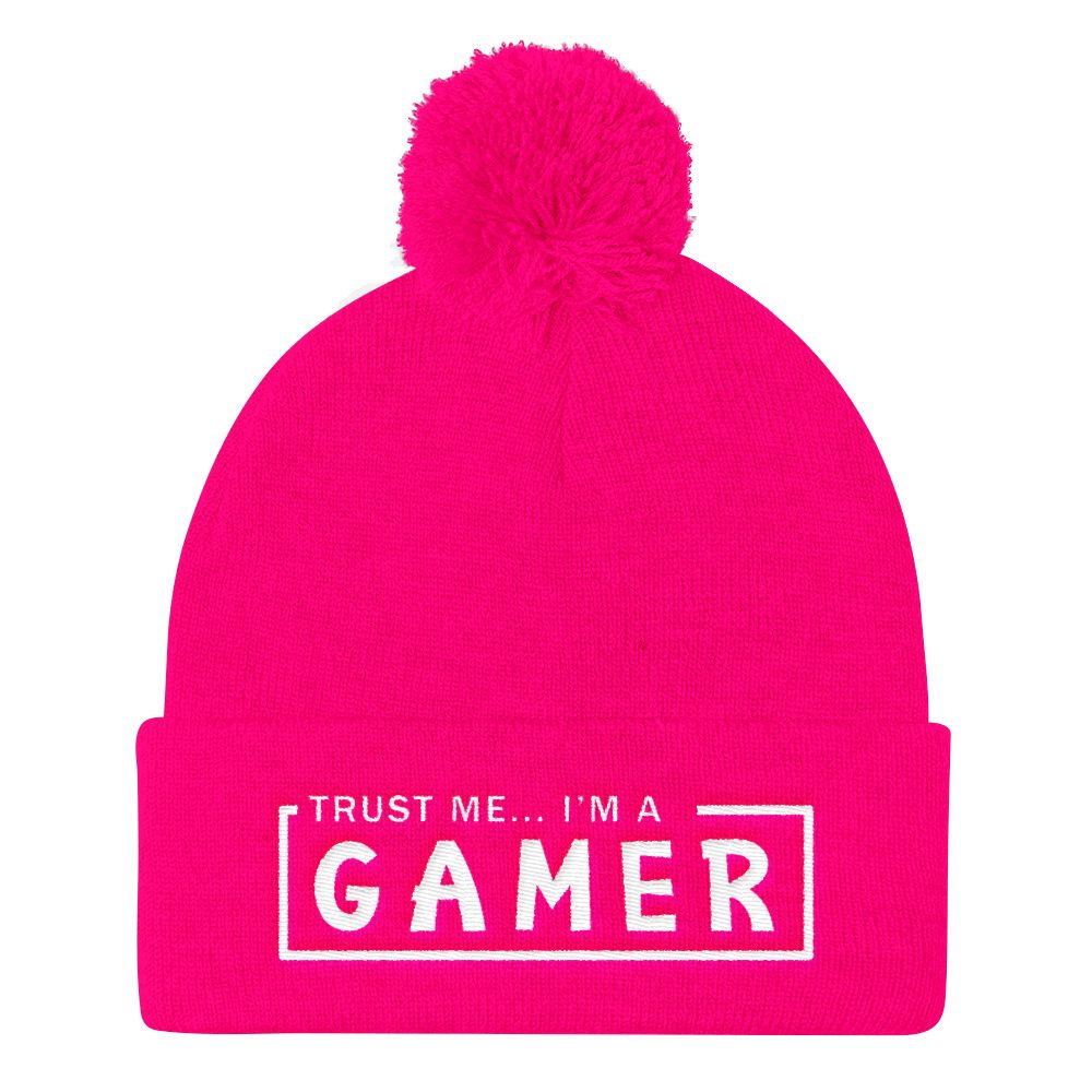 Trust Me I'm a Gamer Pom Pom Knit Cap - Image 5