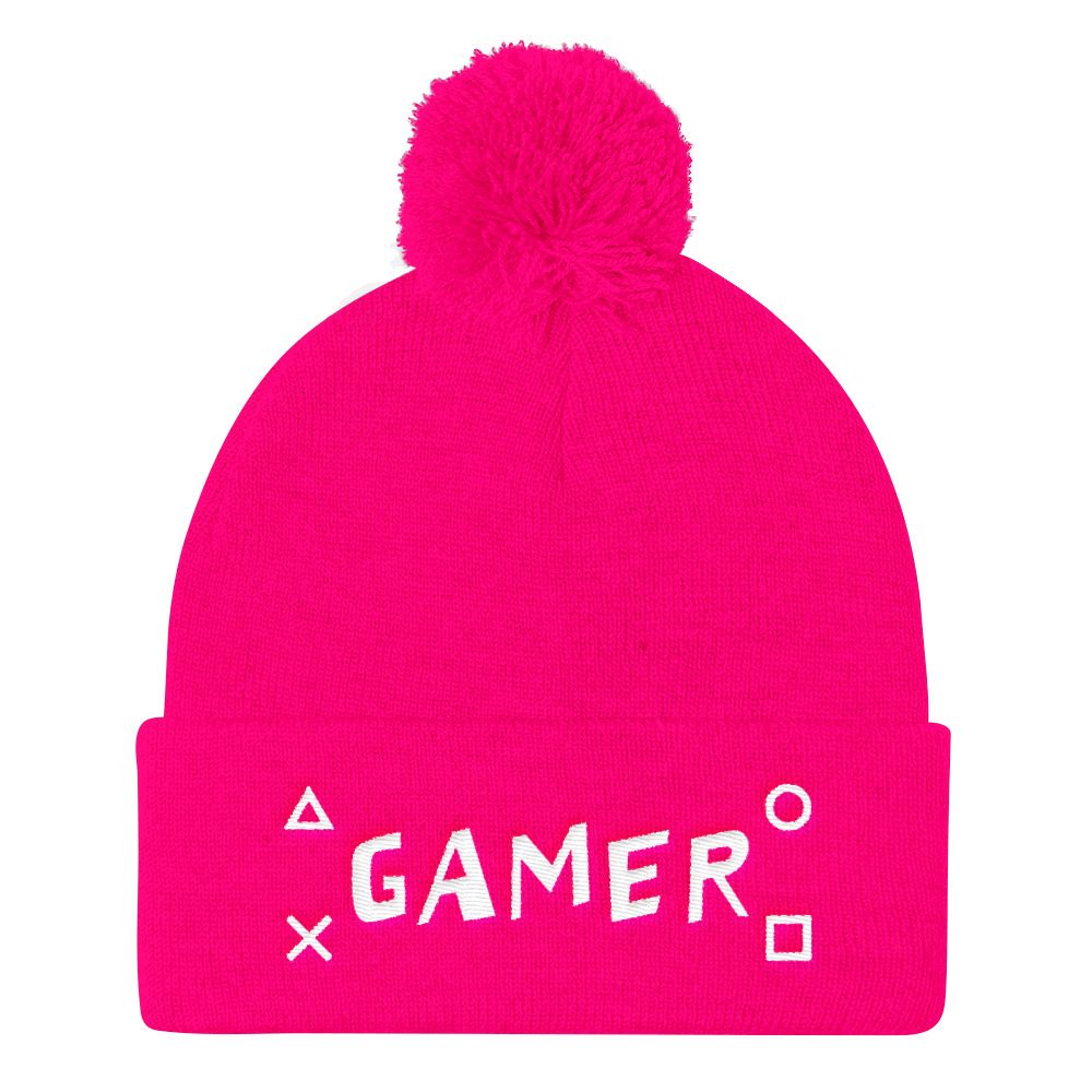Gamer Pom Pom Knit Cap - Image 5